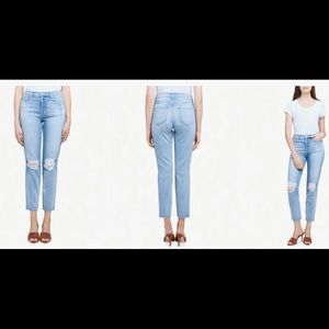 Lagence el matador French slim distressed jeans ripped new